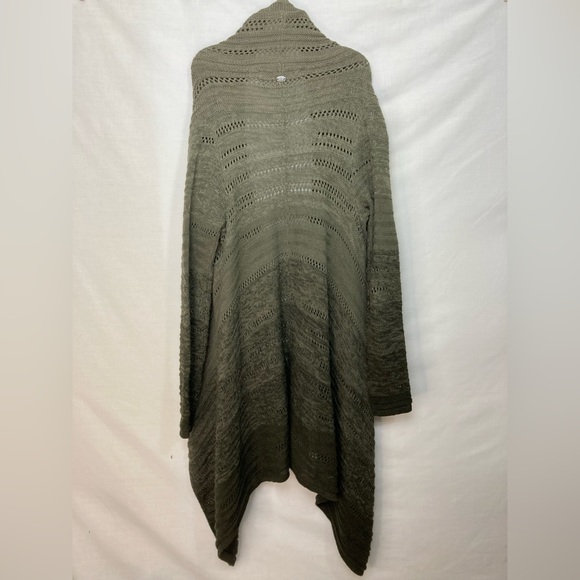 Athleta Olive Green Ombre Wilton Wrap Cardigan M - Picture 7 of 11